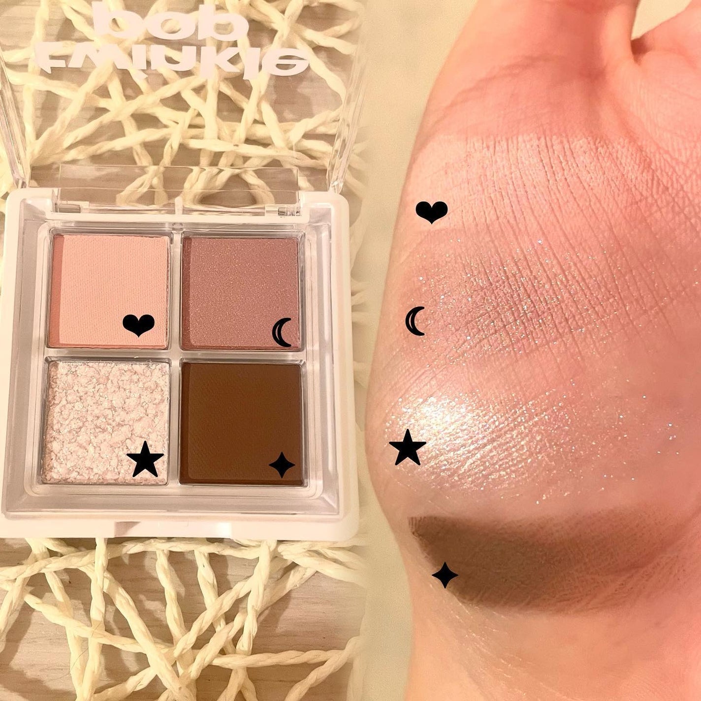 グリッターレイヤリングアイシャドウパレット/TWINKLE POP/アイシャドウパレットを使ったクチコミ(2枚目)