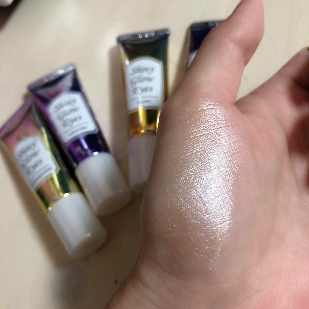 シャイニーグロウアイズD/DAISO/ジェル・クリームアイシャドウを使ったクチコミ（2枚目）