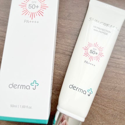 サンクリーム+/ DermaJ/日焼け止めクリームを使ったクチコミ(1枚目)
