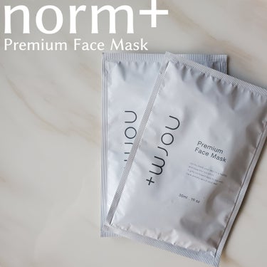 norm+ プレミアムフェイスマスクのクチコミ「＼　愛沢えみりちゃんのこだわりマスク　／
norm+のプレミアムフェイスマスク☺︎

3D形状.....」（1枚目）