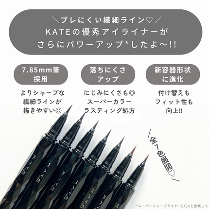 スーパーシャープライナーEX4.0/KATE/リキッドアイライナーを使ったクチコミ(2枚目)