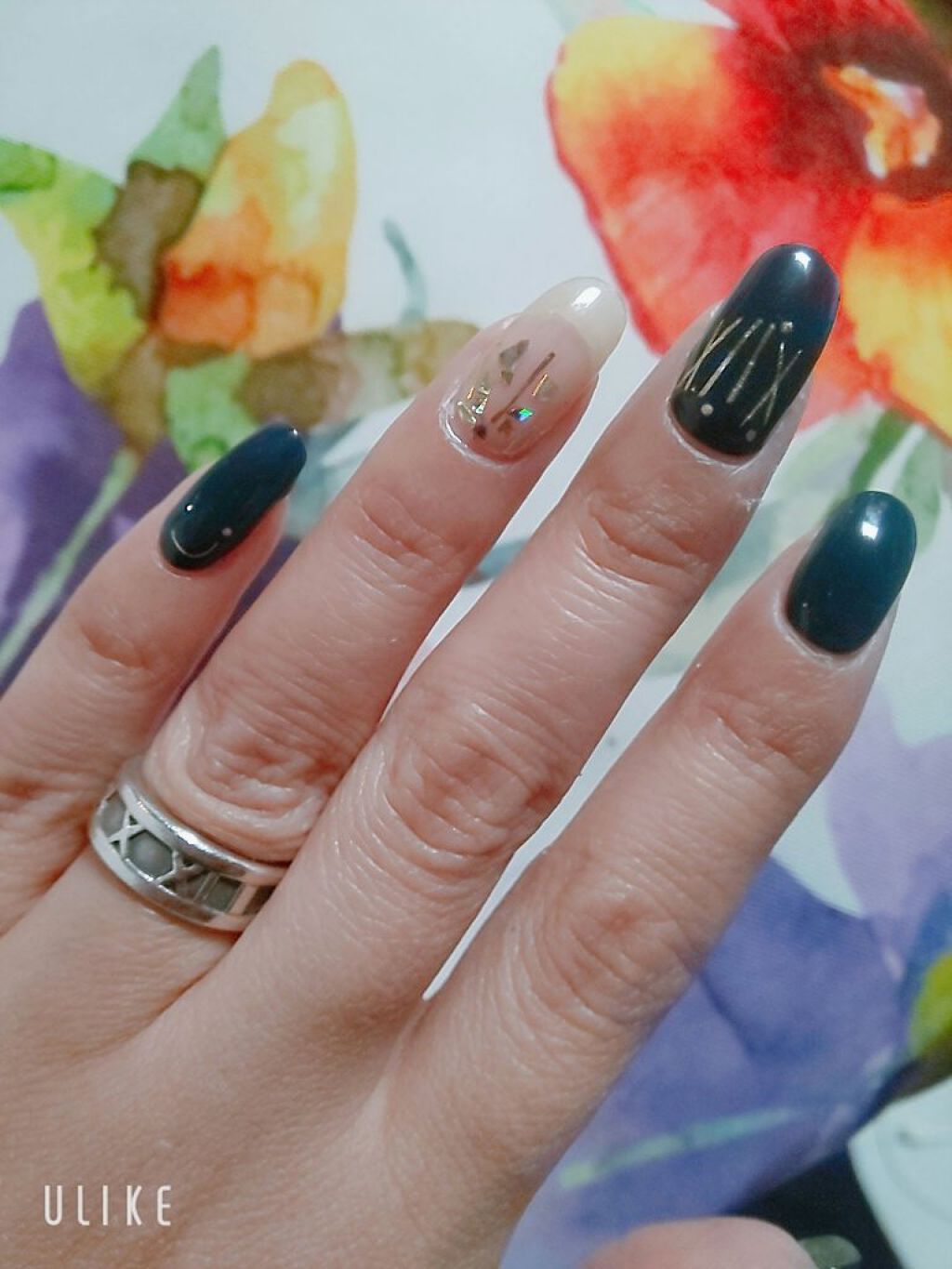 セミキュアジェルネイル（ハンド）/ohora/ネイルシールを使ったクチコミ（3枚目）