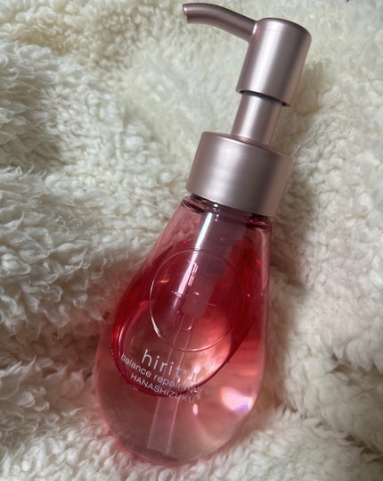 hiritu ヒリツ バランスリペアヘアオイル ハナシズク のクチコミ「hirituヒリツ バランスリペアヘアオイル ハナシズク
このhirituシリーズはどれもす.....」(1枚目)