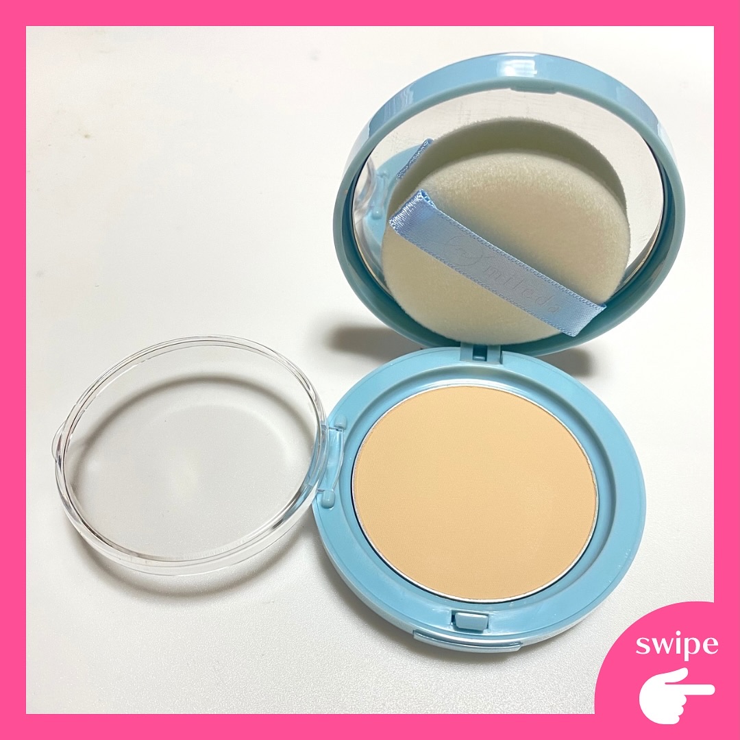 スムースフィットファンデーション/mileda/パウダーファンデーションを使ったクチコミ（2枚目）