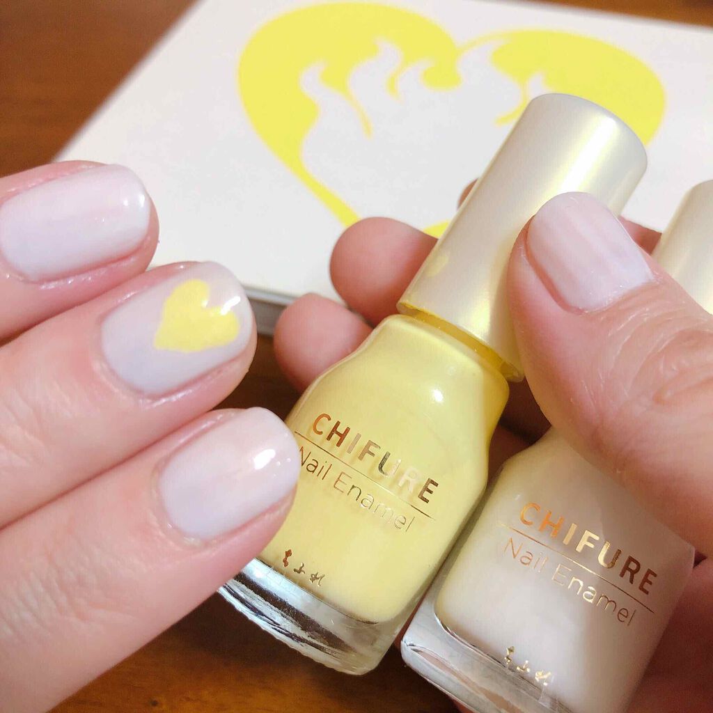 ネイル エナメル 007 ホワイト系/ちふれ/マニキュアを使ったクチコミ（2枚目）