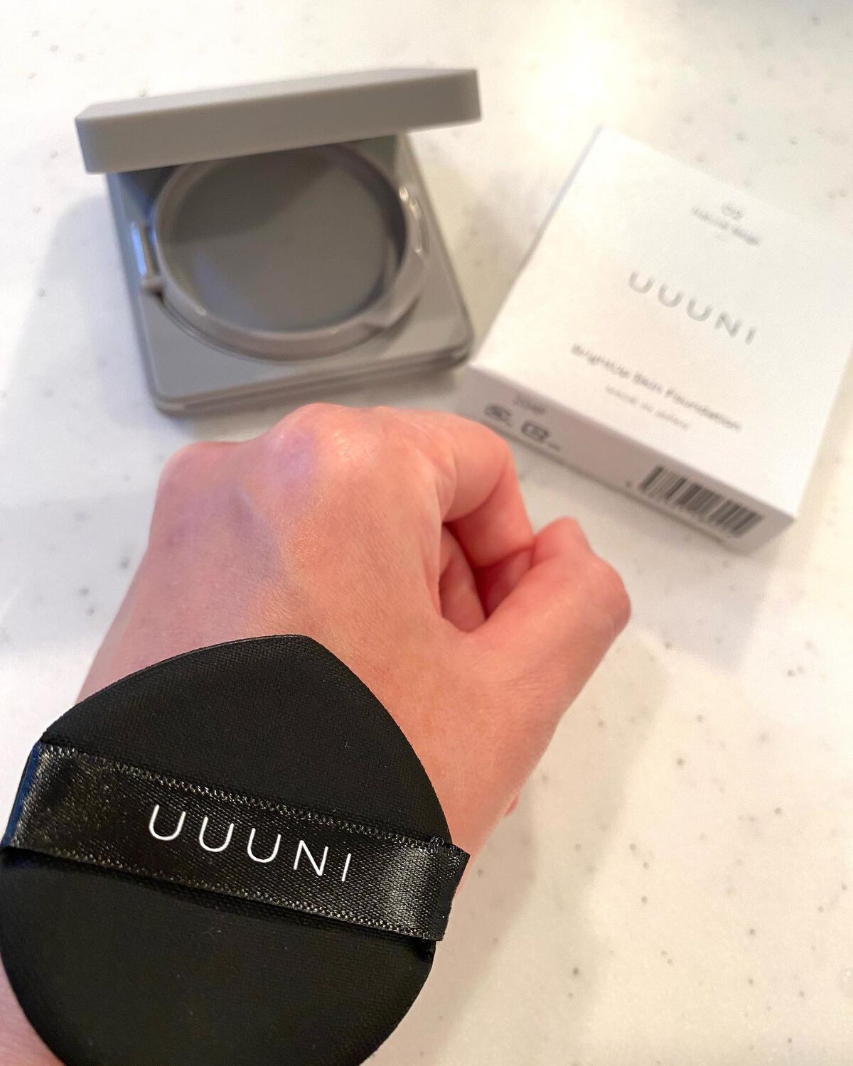 ブライトアップスキンファンデーション/UUUNI/クッションファンデーションを使ったクチコミ(4枚目)