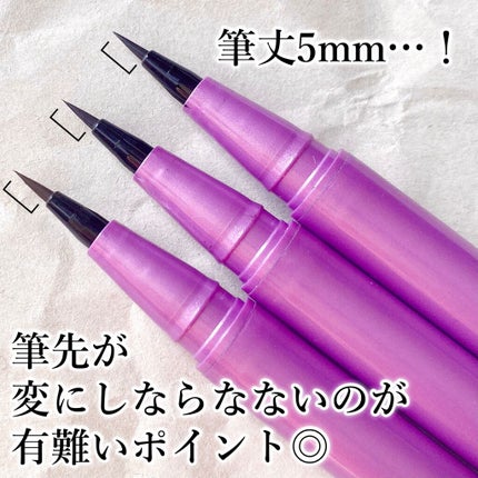 「密着アイライナー」ショート筆リキッド/デジャヴュ/リキッドアイライナーを使ったクチコミ(3枚目)