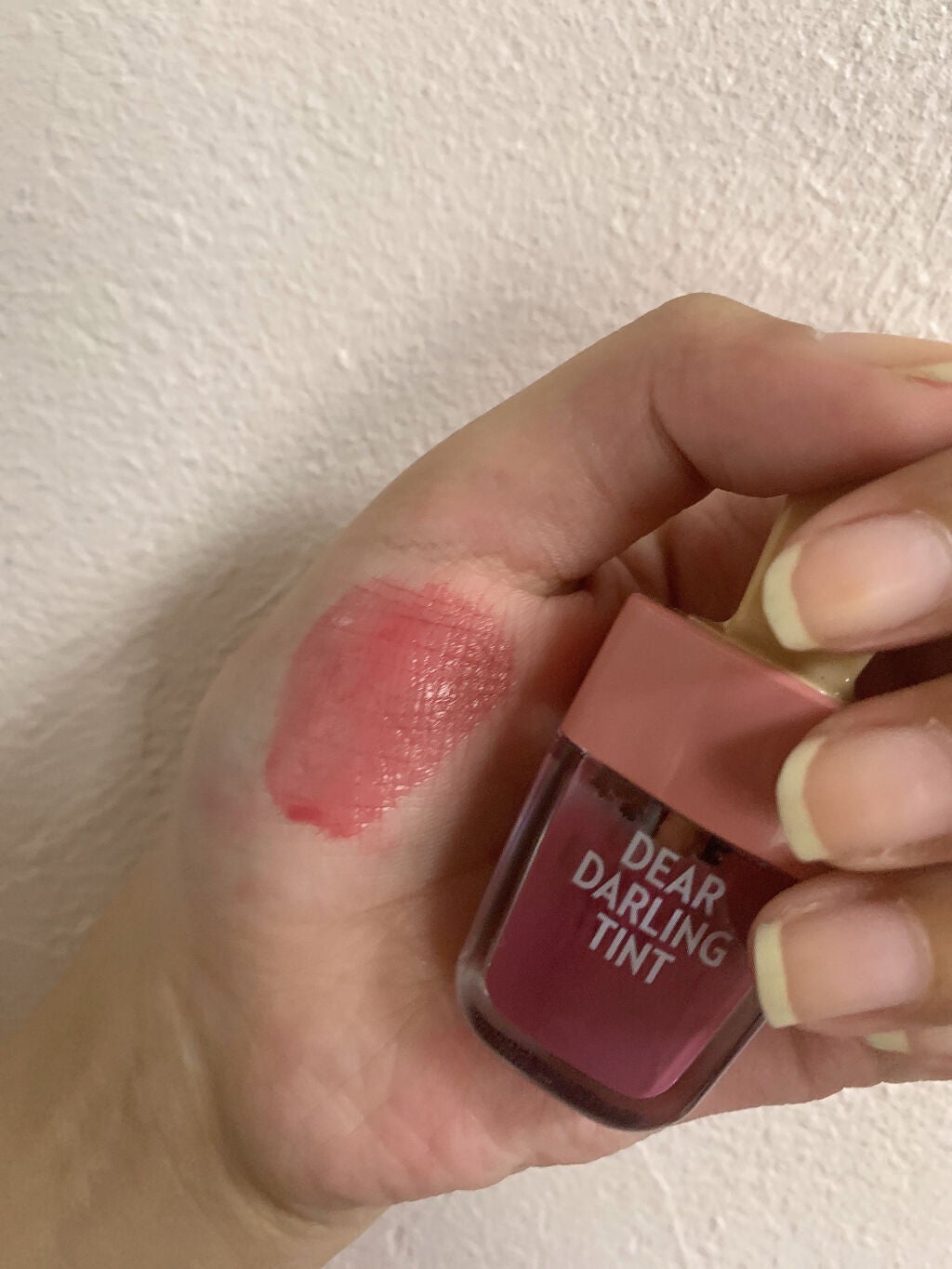 ディアダーリン ウォータージェルティント (アイスティント)/ETUDE/口紅を使ったクチコミ(3枚目)