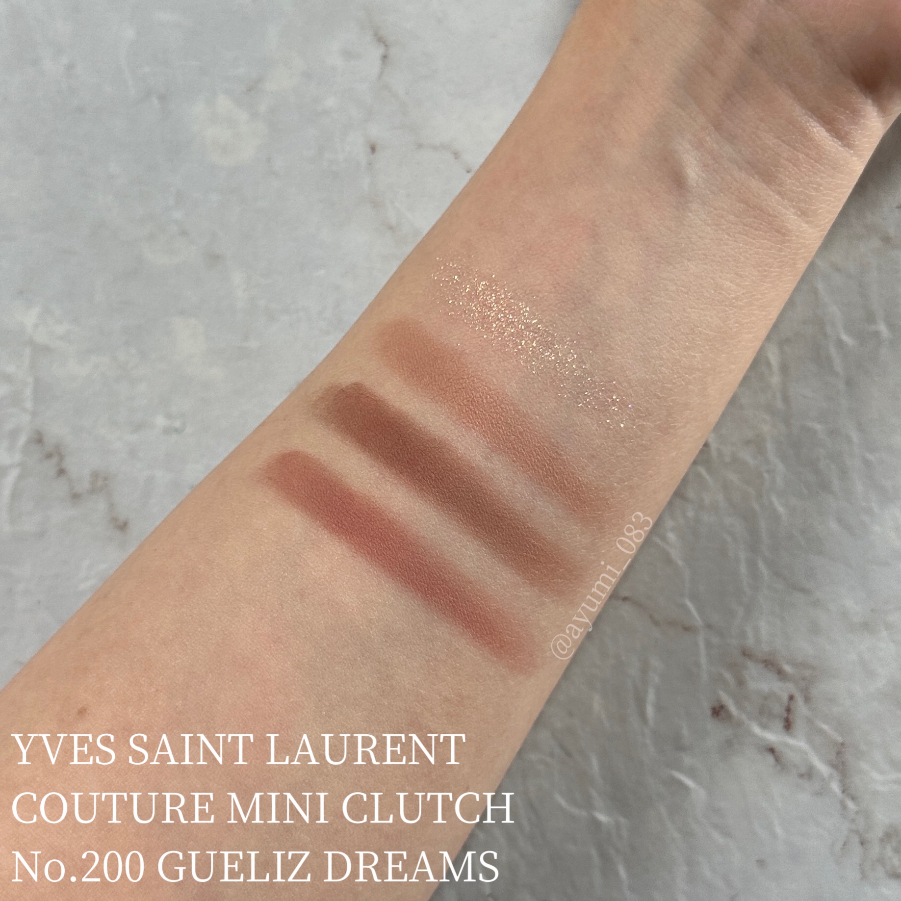 クチュール ミニ クラッチ #200 ギリーズ ドリーム/YVES SAINT LAURENT BEAUTE/アイシャドウパレットを使ったクチコミ（2枚目）