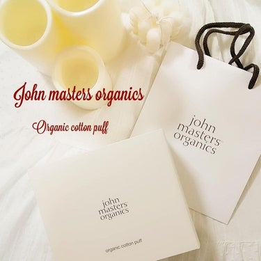 コットンパフ/john masters organics/コットンを使ったクチコミ（1枚目）