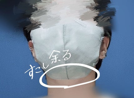 立体構造 不織布マスク/Qoo10/マスクを使ったクチコミ(2枚目)