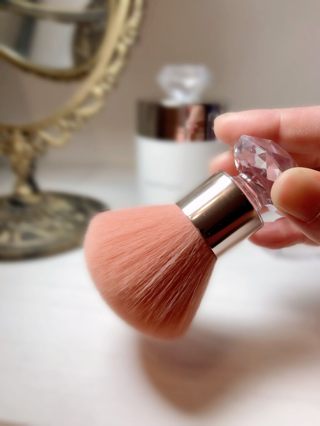 クリスタ メイクアップブラシ スタンド付き/フランフラン/メイクブラシを使ったクチコミ(2枚目)