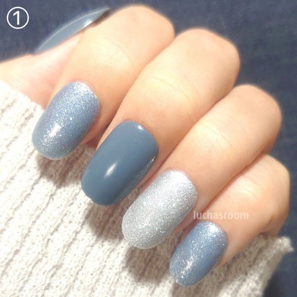 gene TOKYO ネイル グレージュブルー/DAISO/マニキュアを使ったクチコミ(3枚目)