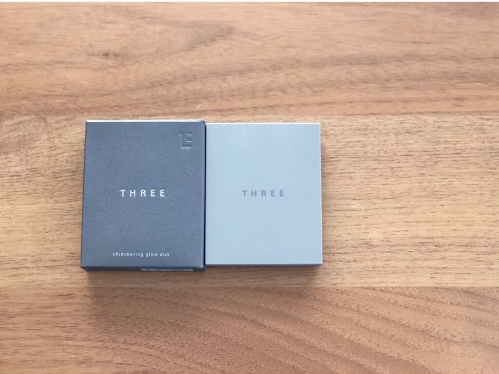 THREE シマリング グロー デュオ/THREE/クリームハイライトを使ったクチコミ（2枚目）