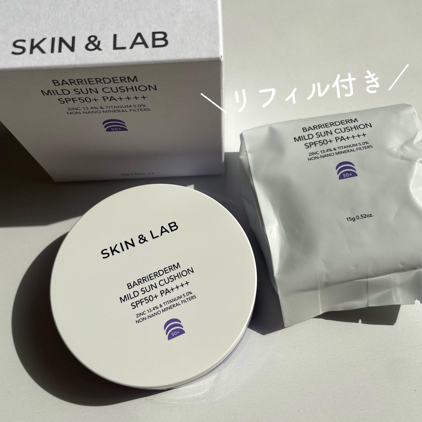 バリアダームマイルドサンクッション/SKIN&LAB/クッションファンデーションを使ったクチコミ（1枚目）