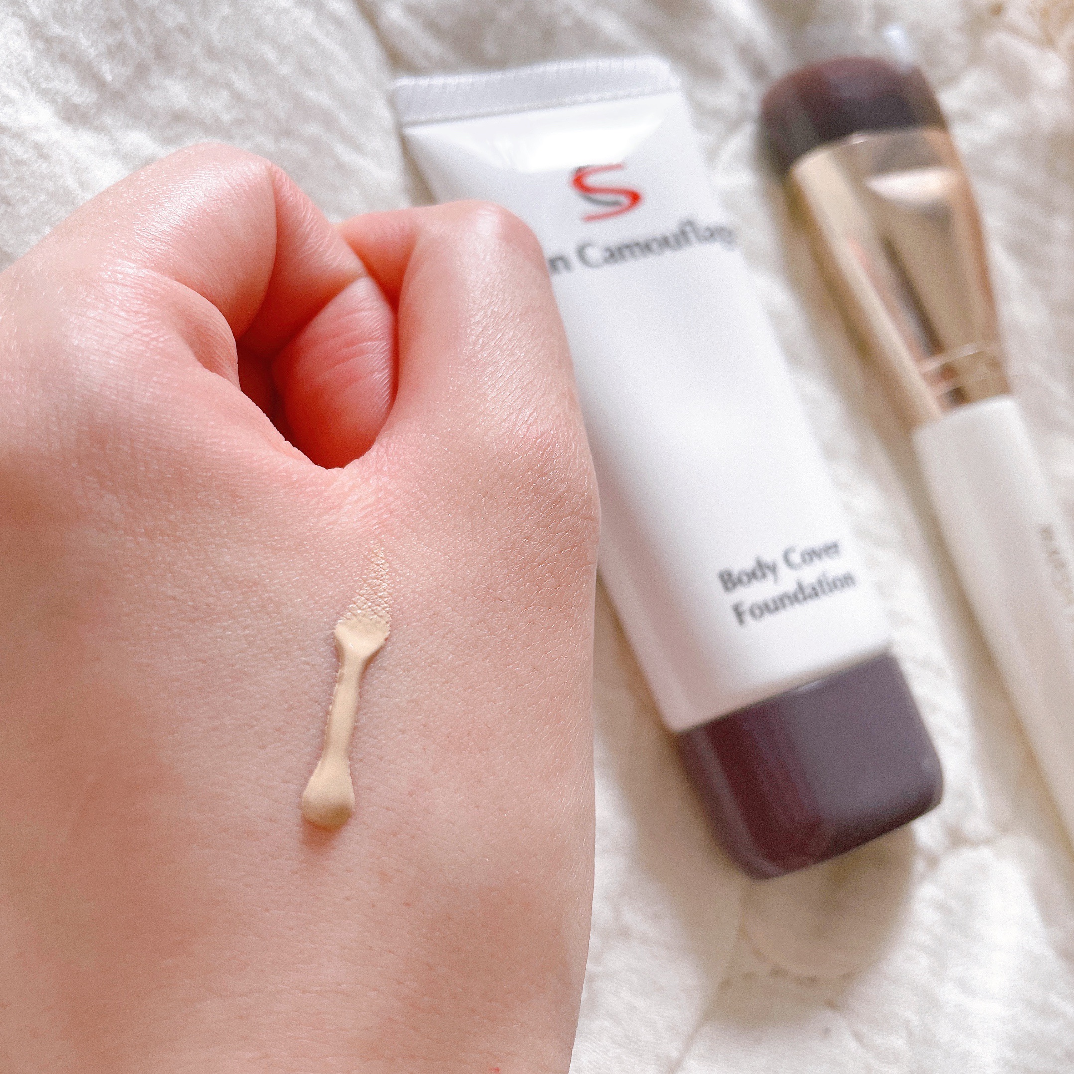 マーシュフィールド SC ボディカバーファンデN/マーシュ・フィールド/クリーム・エマルジョンファンデーションを使ったクチコミ（2枚目）