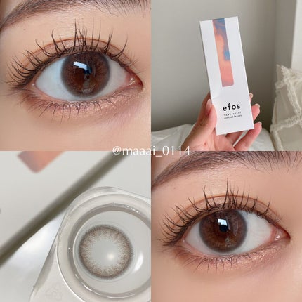 エフォス/MORECONTACT/カラーコンタクトレンズを使ったクチコミ(5枚目)