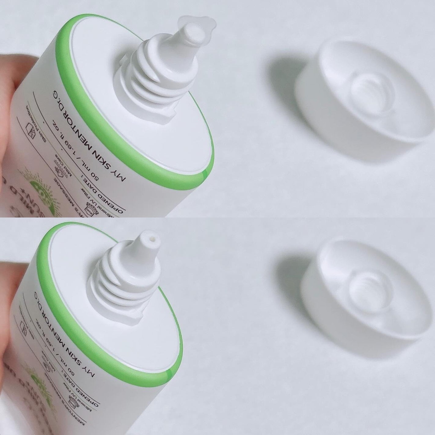 グリーンマイルドアップサンプラス/Dr.G/日焼け止めクリームを使ったクチコミ(3枚目)