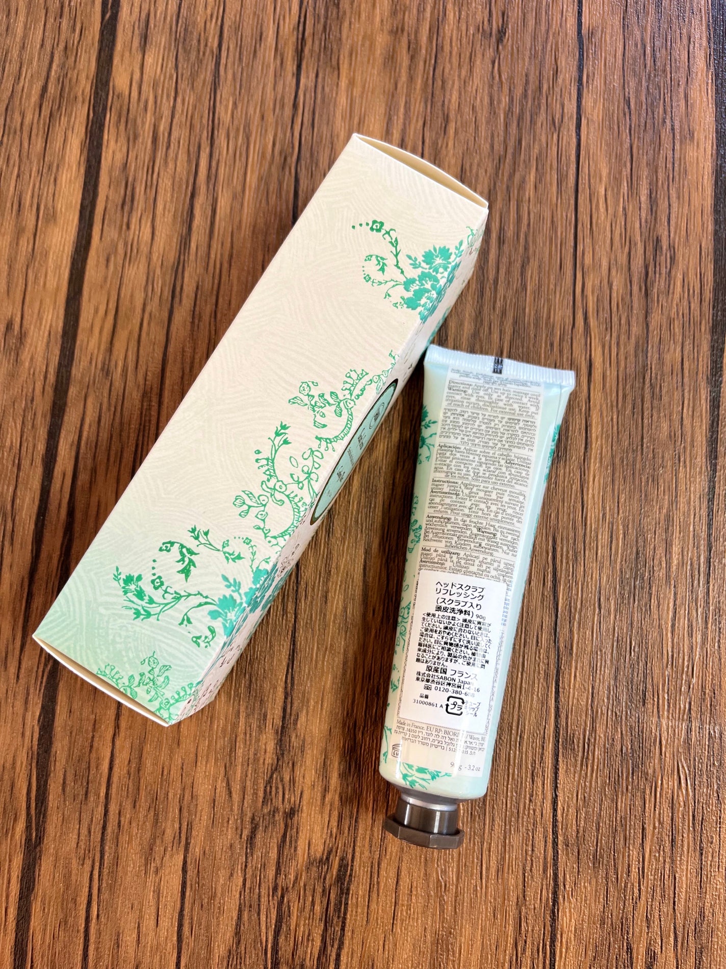 ヘッドスクラブ リフレッシング(ミント)/SABON/ヘッドスクラブを使ったクチコミ(3枚目)