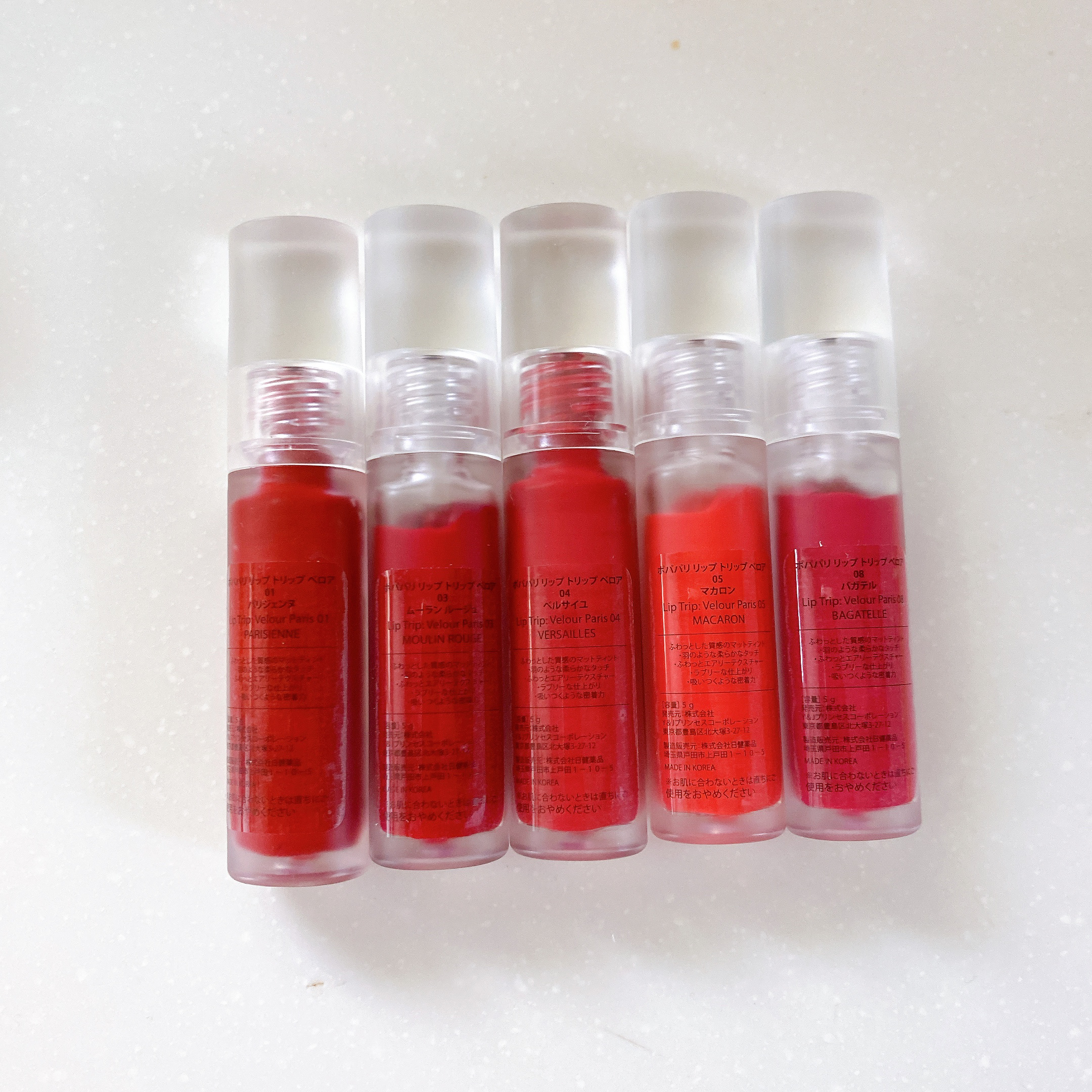 リップトリップベロアパリ 03/ムーランルージュ/FAUX PAS PARIS/口紅を使ったクチコミ（2枚目）