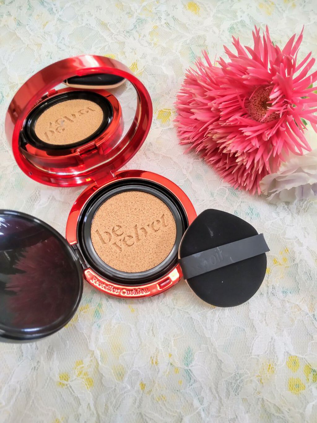 プロテーラービーベルベットカバークッション/espoir/クッションファンデーションを使ったクチコミ（2枚目）