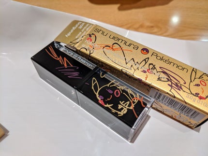 ルージュ アンリミテッド ラッカーシャイン<2019年クリスマスコフレ限定>/shu uemura/口紅を使ったクチコミ(1枚目)