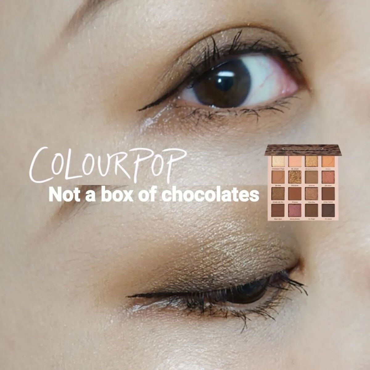 Not a box of chocolates/ColourPop/アイシャドウパレットを使ったクチコミ（1枚目）