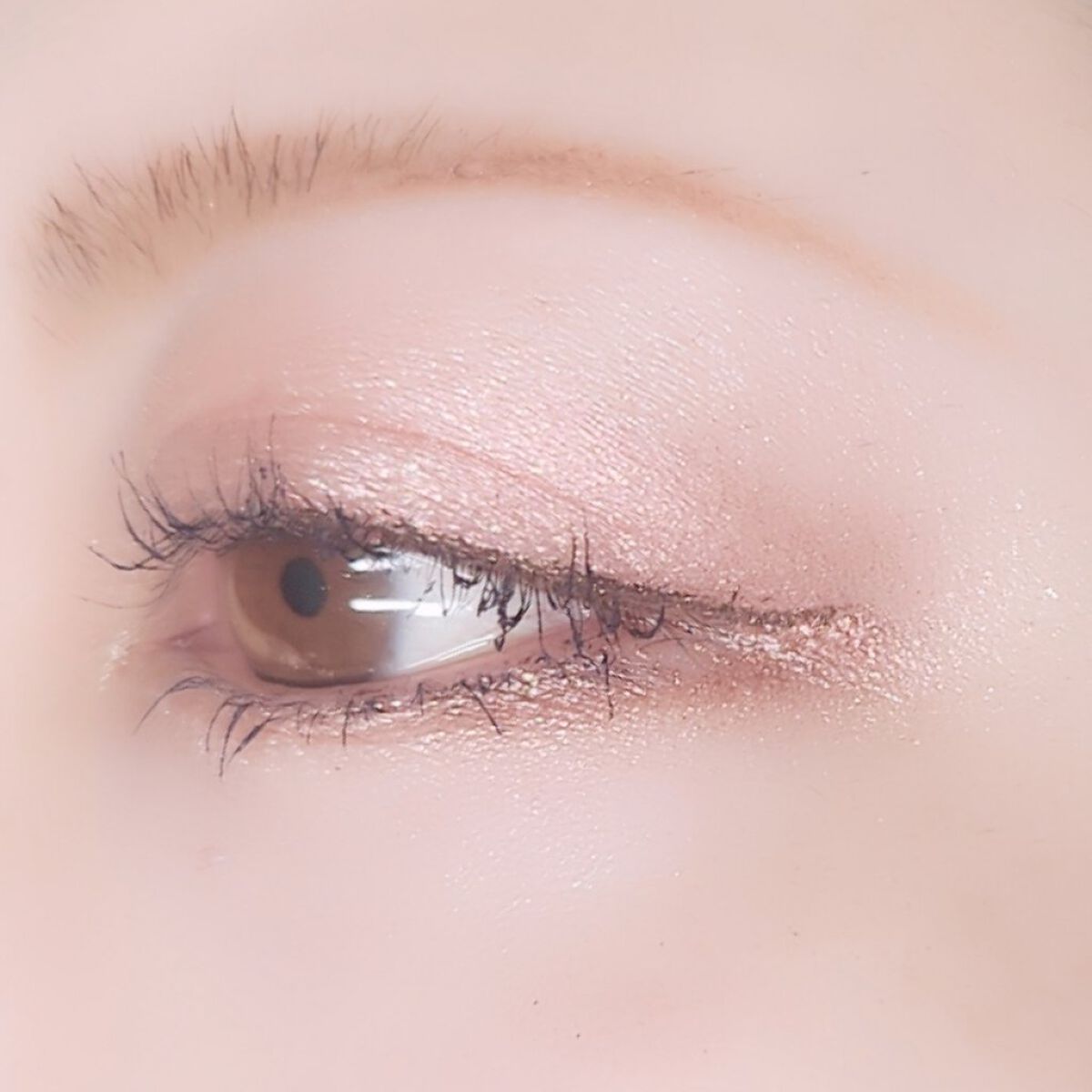 カラーアイライナー 04 カッパーゴールド/tiny tiny/リキッドアイライナーを使ったクチコミ（2枚目）