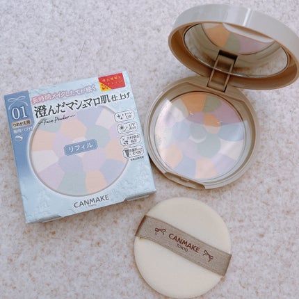 マシュマロフィニッシュパウダー ~Abloom~ 01 ディアレストブーケ(リフィル)/キャンメイク/プレストパウダーを使ったクチコミ(1枚目)