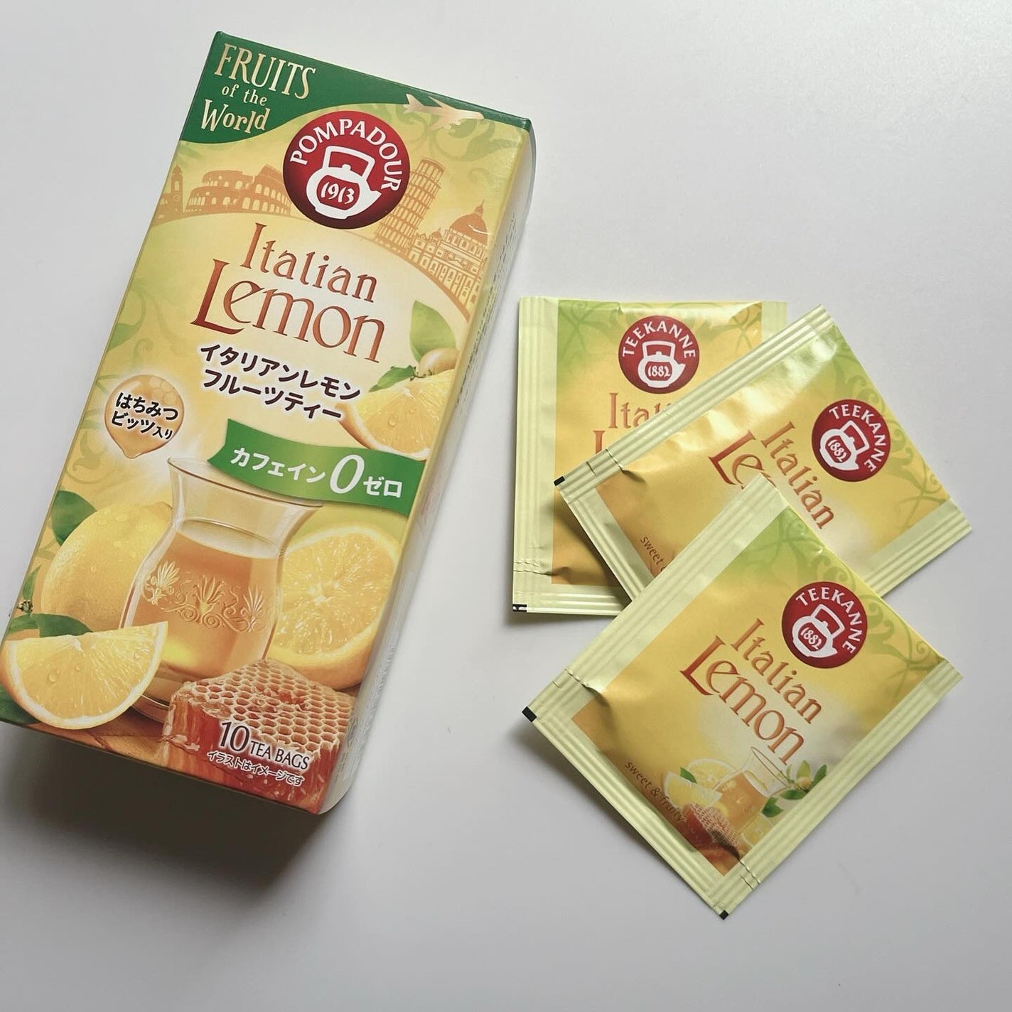 ひとりコスメ部 フォロバ100 on LIPS 「ポンパドール#イタリアンレモンフルーツティー 🫖🍋🇮🇹カルディ..」(1枚目)