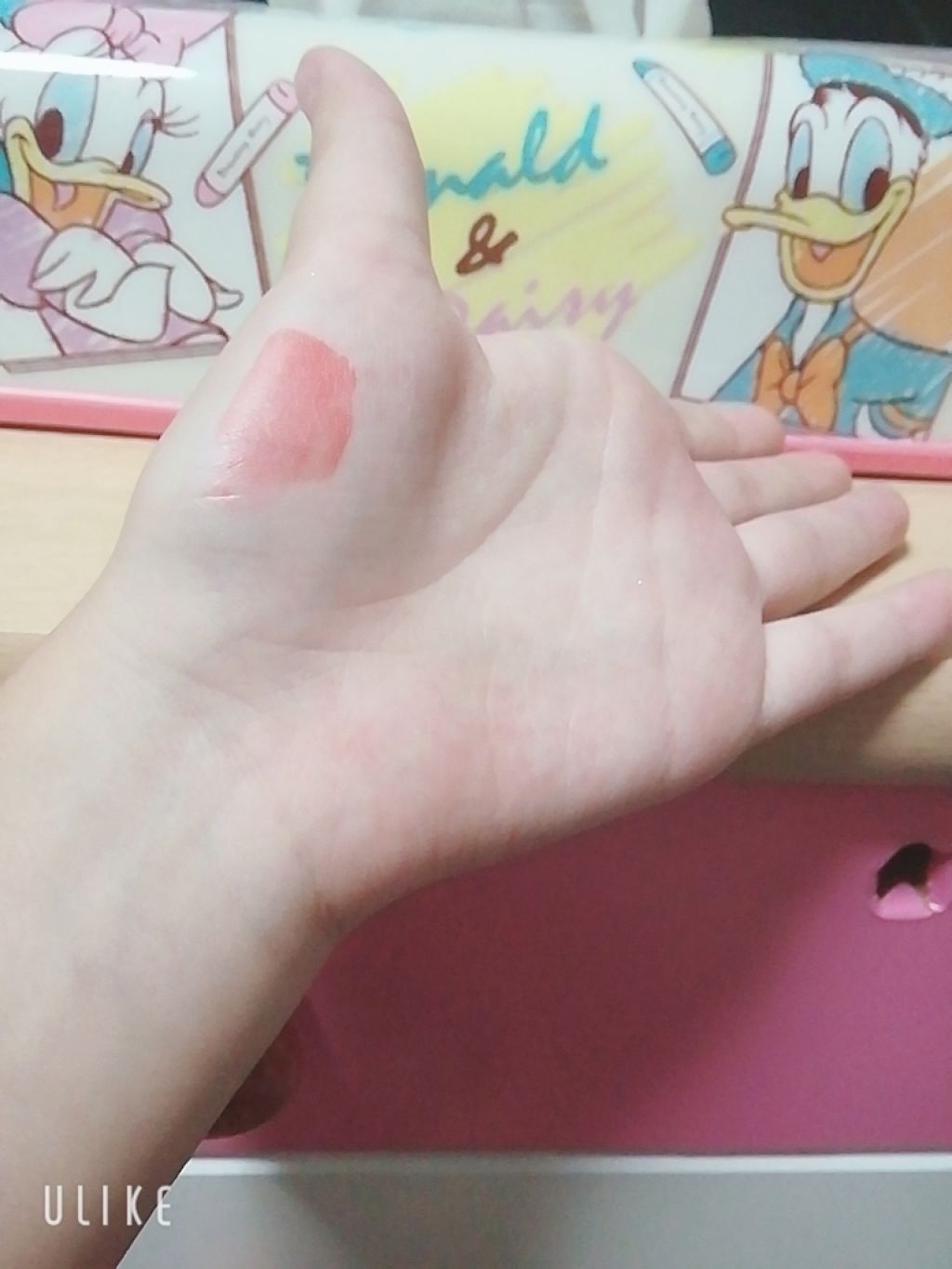 プロマンスリップカラーシャイン RD02 アマリリス/LABIOTTE/口紅を使ったクチコミ（3枚目）