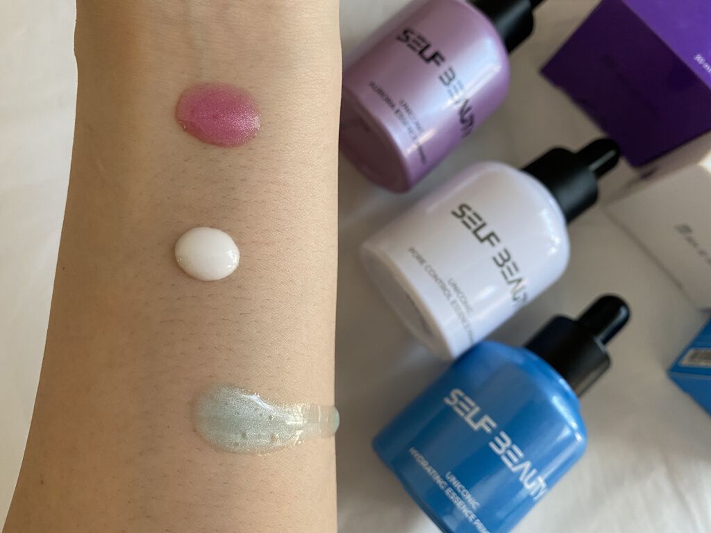 ユニコーン オーロラエッセンスプライマー/SELF BEAUTY/美容液を使ったクチコミ（3枚目）