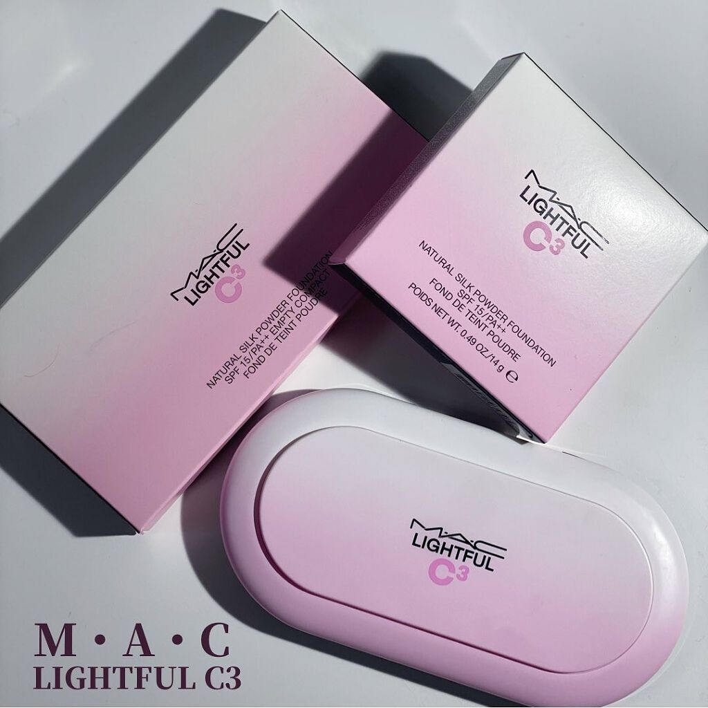 ライトフル C３ ナチュラル シルク パウダーファンデーション NC25/M・A・C/パウダーファンデーションを使ったクチコミ（1枚目）