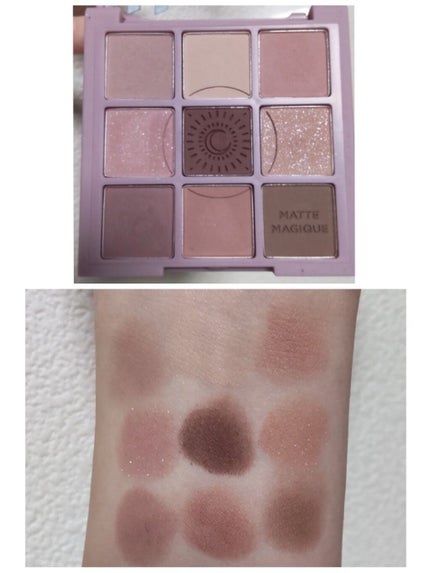 マイフェイブムードアイパレット 9カラー/HOLIKA HOLIKA/アイシャドウパレットを使ったクチコミ(4枚目)