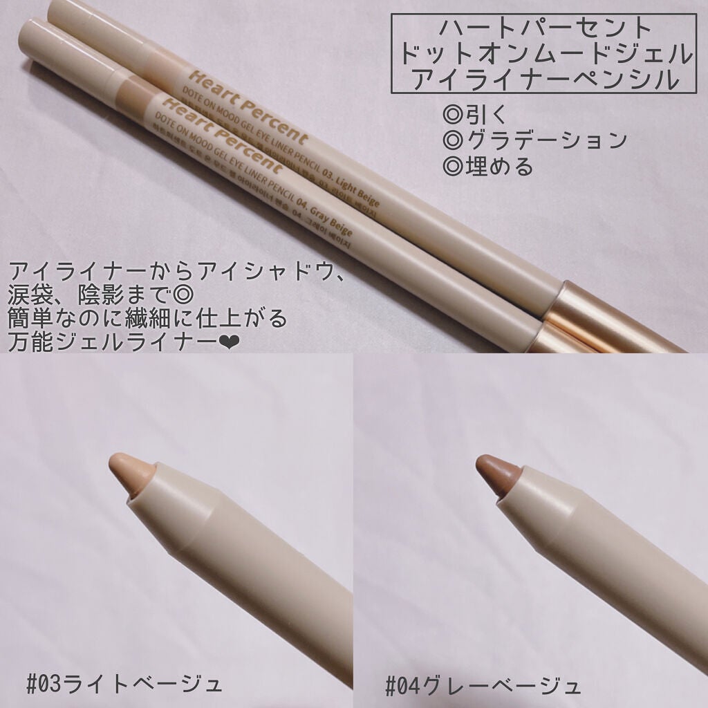 ドットオンムードアイパレット/Heart Percent/アイシャドウパレットを使ったクチコミ(2枚目)