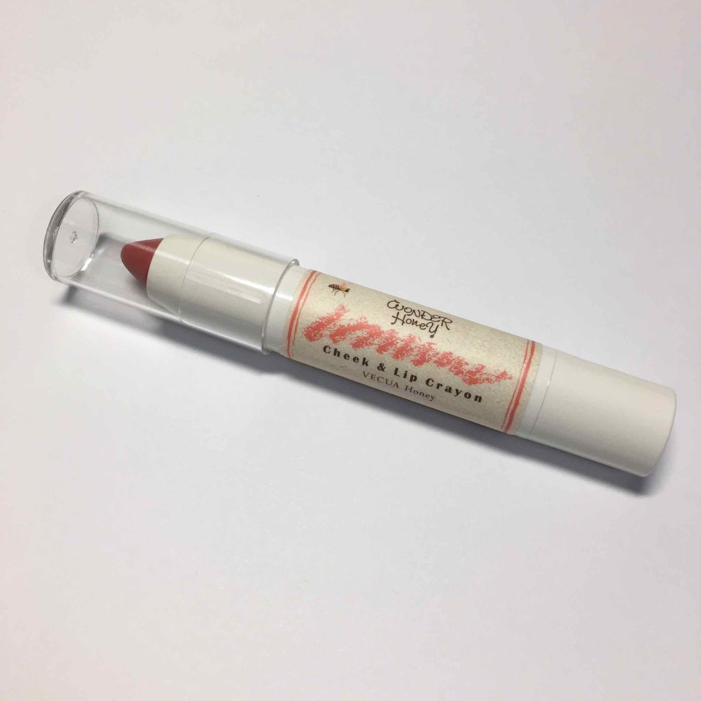 ワンダーハニー 頬と唇の色づく蜜クレヨン/VECUA Honey/口紅を使ったクチコミ(1枚目)