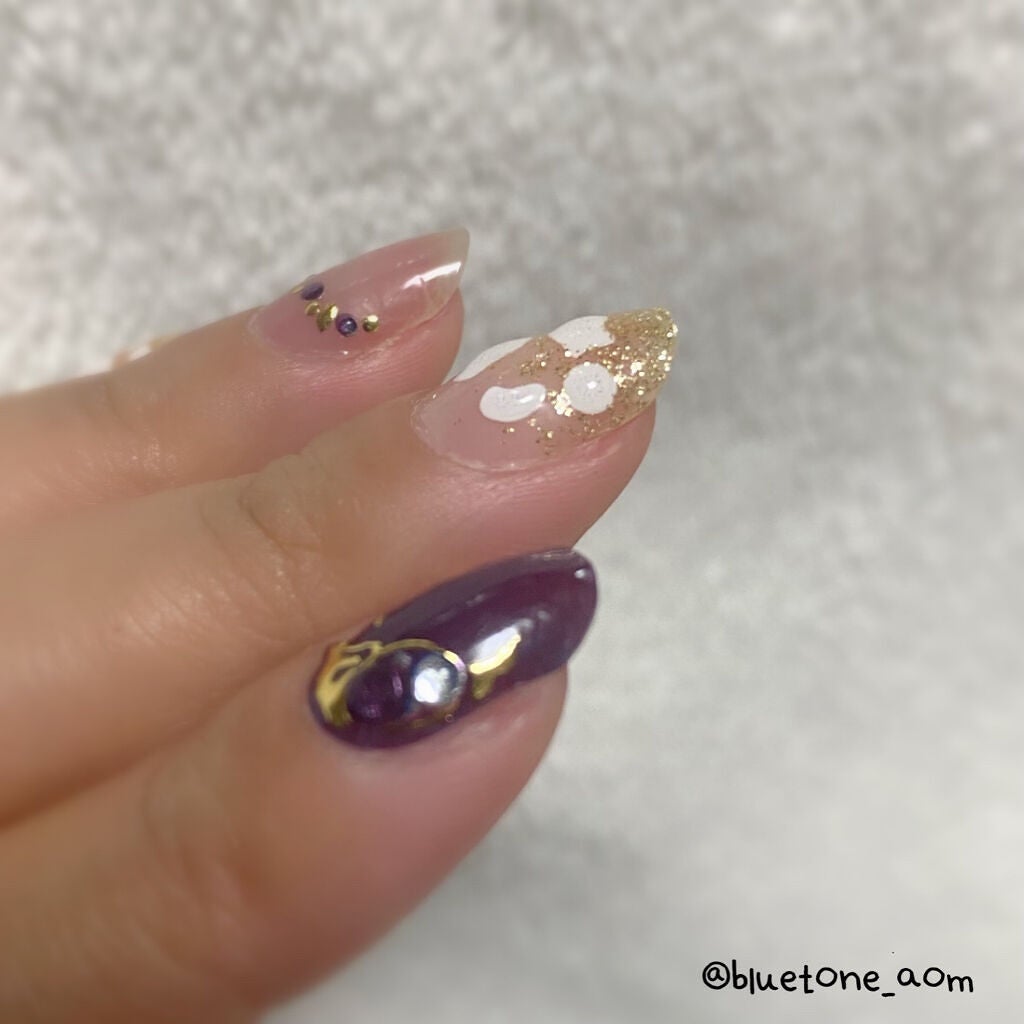 ネイルシール/Qoo10/ネイルシールを使ったクチコミ(6枚目)