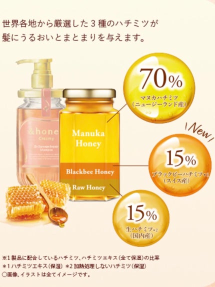 Creamy EXダメージリペアシャンプー1.0/ヘアトリートメント2.0/&honey/市販シャンプーを使ったクチコミ(2枚目)