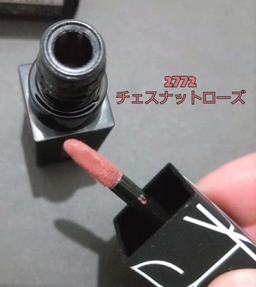 パワーマットリップピグメント 2772  チェスナットローズ/NARS/口紅を使ったクチコミ（2枚目）