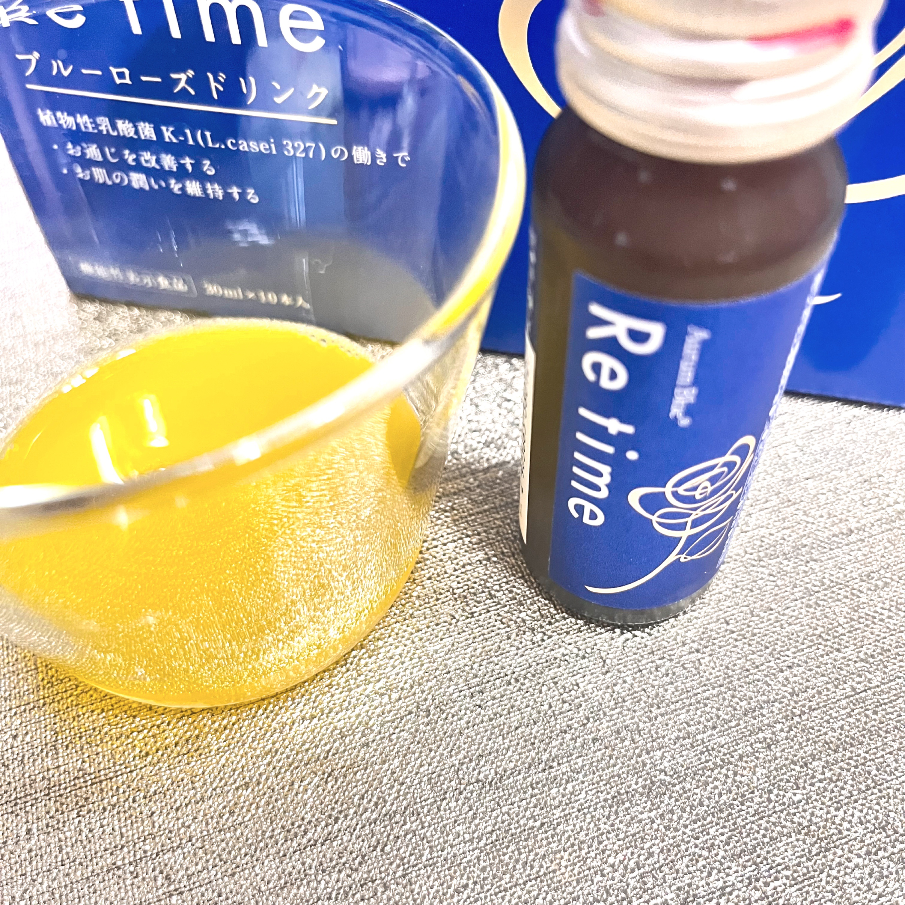 Re time ブルーローズドリンク/オーラムブルー/美容ドリンクを使ったクチコミ（2枚目）