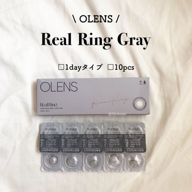 Real Ring 1day グレー/OLENS/ワンデー（１DAY）カラコンを使ったクチコミ（2枚目）
