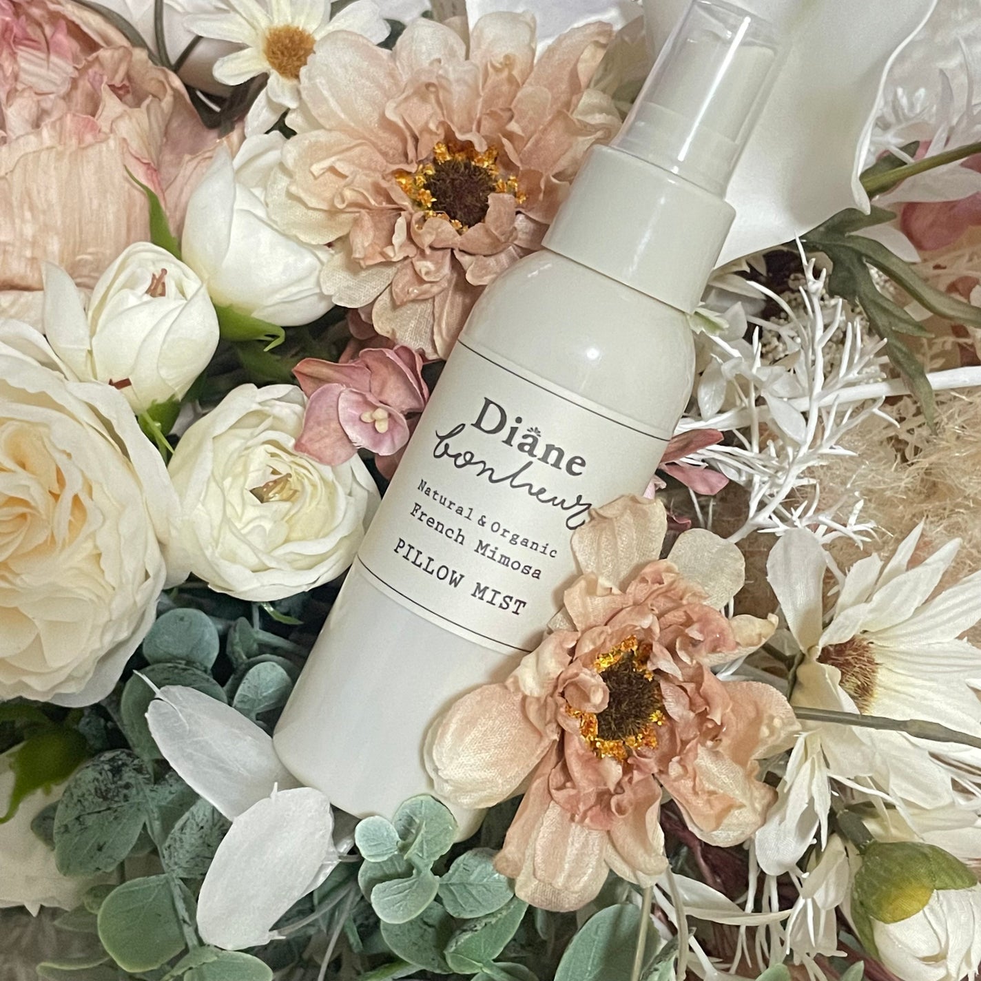 ボヌール おやすみピローミスト フレンチミモザの香り/ダイアン/ファブリックミストを使ったクチコミ(1枚目)