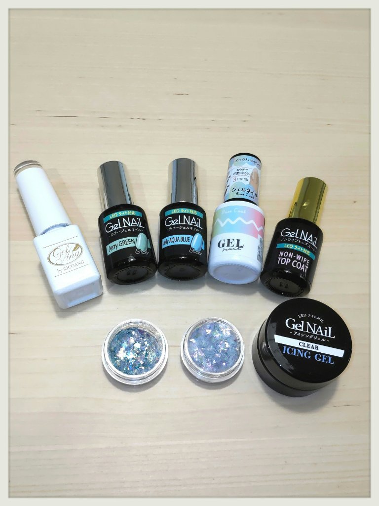 ジェルアングカラー GA-01 マーメイドブルー/GelAng by RICOANG/ジェルネイルを使ったクチコミ（2枚目）