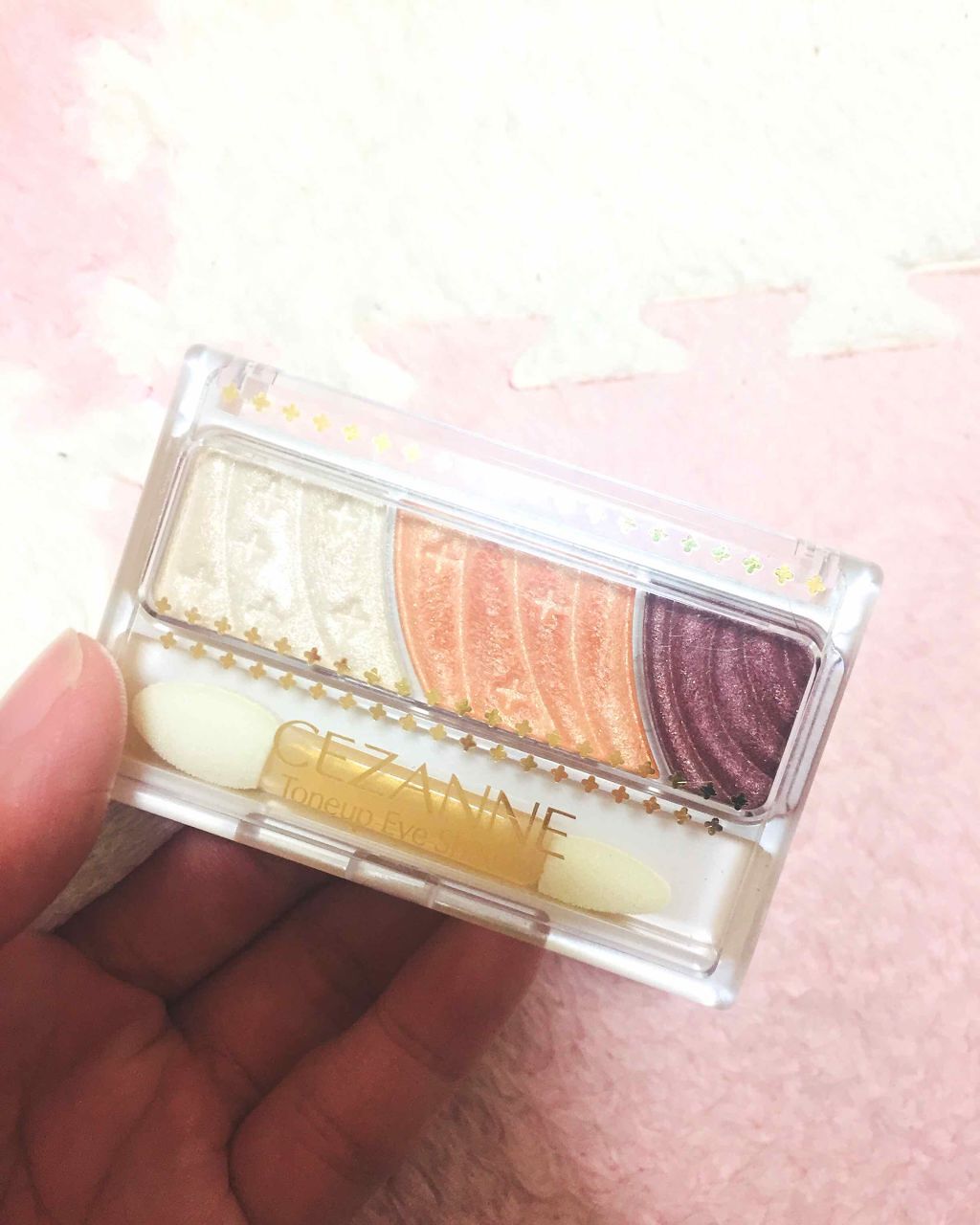 トーンアップアイシャドウ/CEZANNE/アイシャドウパレットを使ったクチコミ（1枚目）