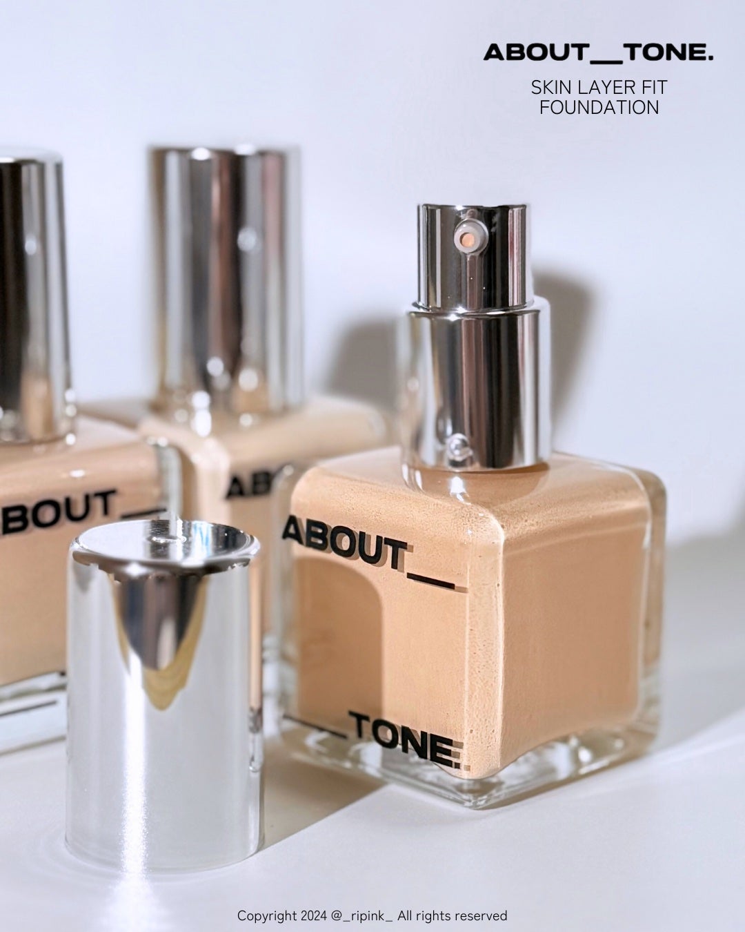 スキンレイヤーフィットファンデーション/ABOUT TONE/リキッドファンデーションを使ったクチコミ(3枚目)