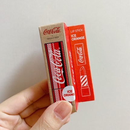 コカコーラリップスティック/THE FACE SHOP/口紅を使ったクチコミ(5枚目)