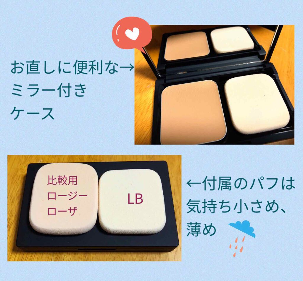 ハイカバーファンデーション/LB/パウダーファンデーションを使ったクチコミ(2枚目)