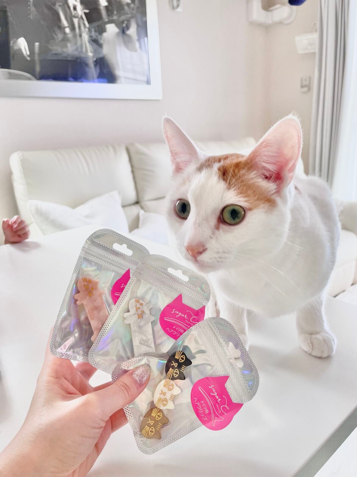 メイク用ヘアクリップ/sugar.C beauty/ヘアアクセサリーを使ったクチコミ(1枚目)