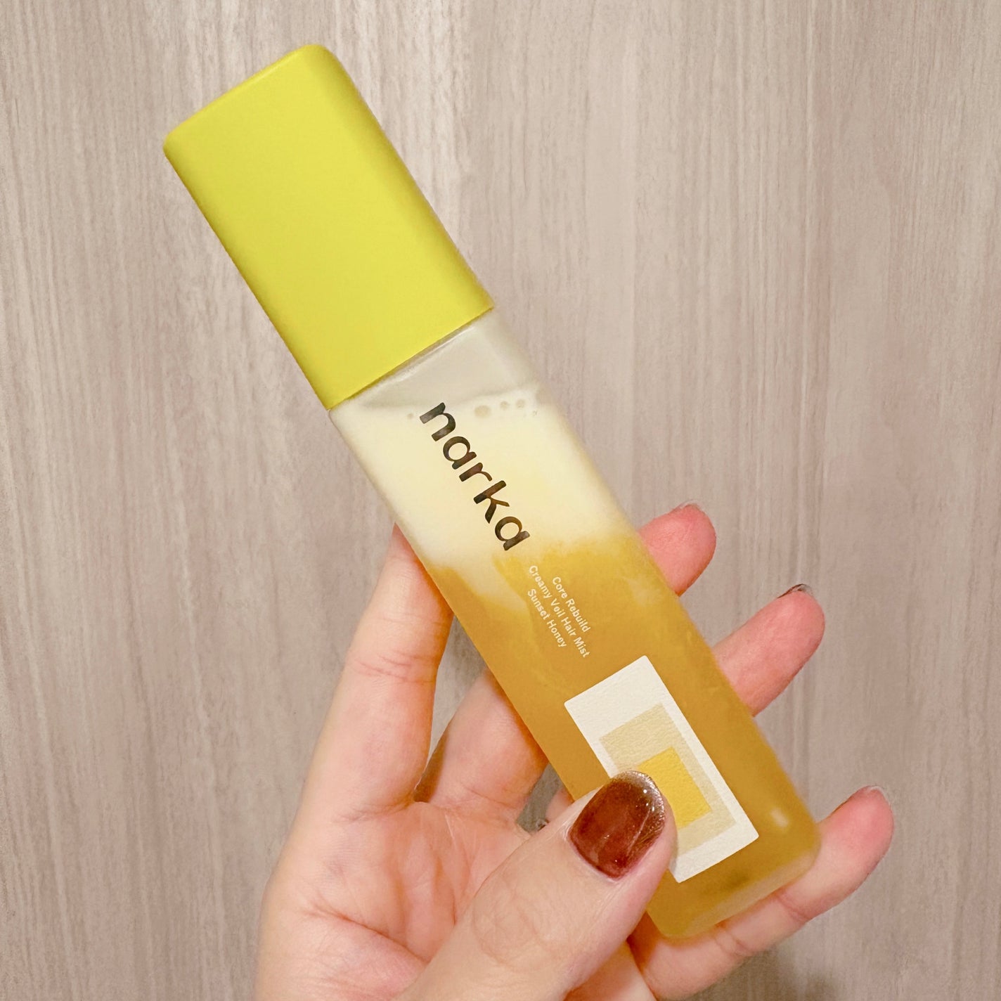 クリーミーベールヘアミスト サンセットハニー/narka/ヘアミストを使ったクチコミ(2枚目)