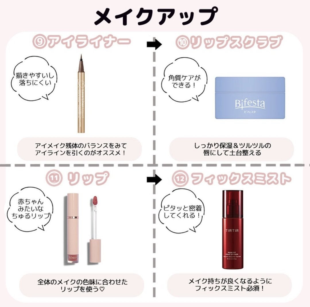 みゆshiny_blush_byu7 on LIPS 「今回は正しいメイクの順番を教えちゃいます✨①化粧水②下地③コン..」(6枚目)